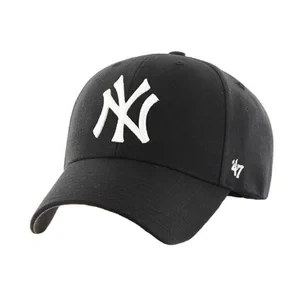 47 Brand New York Yankees MVP Cap B-MVP17WBV-BK, Unisex, Czarne, czapki z daszkiem, akryl, rozmiar: One size