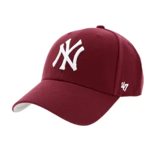 47 Brand New York Yankees MVP Cap B-MVP17WBV-KMA, Unisex, Bordowe, czapki z daszkiem, akryl, rozmiar: One size