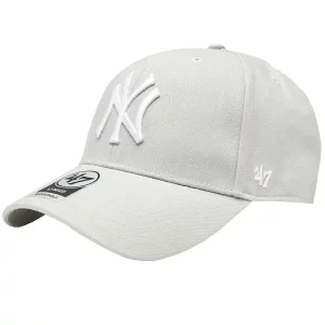 47 Brand New York Yankees MVP Cap B-MVPSP17WBP-GY, Unisex, Szare, czapki z daszkiem, akryl, rozmiar: One size
