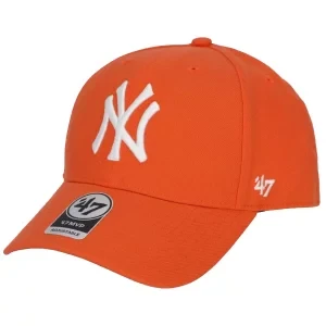 47 Brand New York Yankees MVP Cap B-MVPSP17WBP-OR, Unisex, Pomarańczowe, czapki z daszkiem, akryl, rozmiar: One size