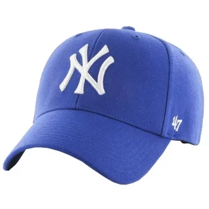 47 Brand New York Yankees MVP Cap B-MVPSP17WBP-RY, Męskie, Niebieskie, czapki z daszkiem, akryl, rozmiar: One size