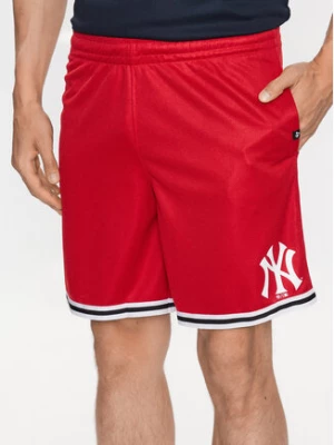 47 Brand Szorty sportowe New York Yankees Back Court 47 Grafton Shorts Czerwony Regular Fit