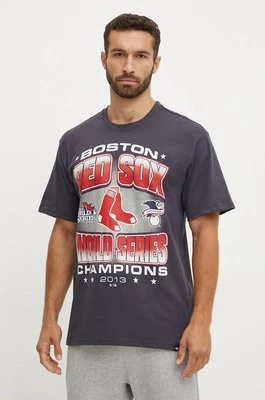 47 brand t-shirt bawełniany MLB Boston Red Sox męski kolor granatowy z nadrukiem BU002TMYIHQ632912VN