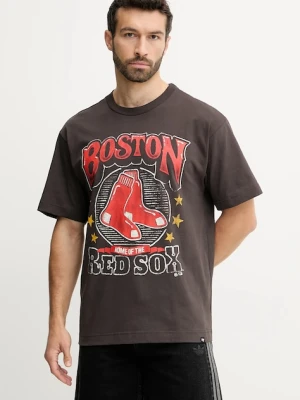 47 brand t-shirt bawełniany MLB Boston Red Sox męski kolor szary z nadrukiem BB002TMKBRU643625C9
