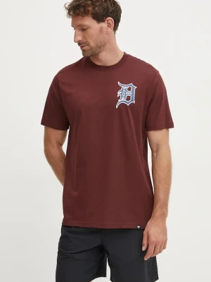 47 brand t-shirt bawełniany MLB Detroit Tigers brązowy