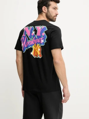 47 brand t-shirt bawełniany MLB New York Yankees czarny