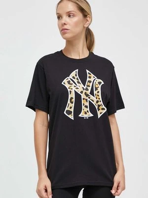 47 brand t-shirt bawełniany MLB New York Yankees damski kolor czarny