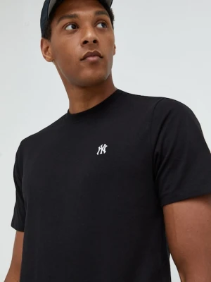 47 brand t-shirt bawełniany MLB New York Yankees kolor czarny gładki BB017TEMBRT562256JK