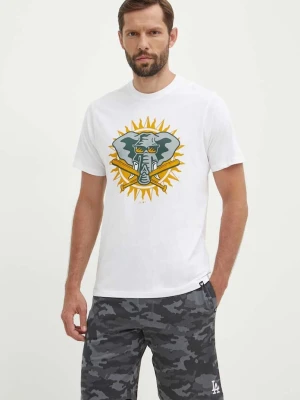 47 brand t-shirt bawełniany MLB Oakland Athletics biały