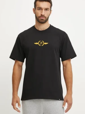 47 brand t-shirt bawełniany MLB Pittsburgh Pirates męski kolor czarny z aplikacją BB020TMQOGU627517JK