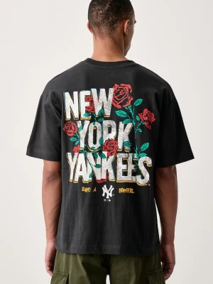 47 brand T-shirt męski bawełniany MLB New York Yankees czarny
