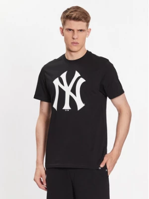 47 Brand T-Shirt MLB New York Yankees Imprint 47 Echo Tee BB017TEMIME544088JK Czarny Regular Fit