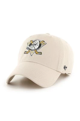 47brand czapka Anaheim Ducks kolor biały z aplikacją