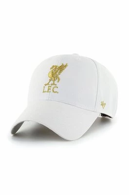 47brand czapka EPL Liverpool kolor biały z aplikacją