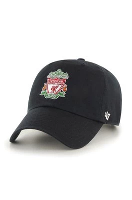 47 brand Czapka EPL Liverpool kolor czarny z aplikacją
