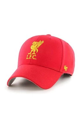 47 brand czapka EPL Liverpool Liverpool FC kolor czerwony z aplikacją EPL-MVP04WBV-RDG