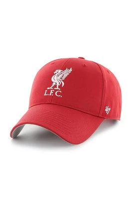 47 brand Czapka EPL Liverpool kolor czerwony z aplikacją