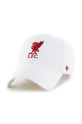 47 brand Czapka Liverpool FC kolor biały z aplikacją EPL-RGW04GWS-WHA