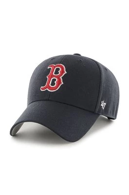 47 brand Czapka MLB Boston Red Socks kolor czarny z aplikacją