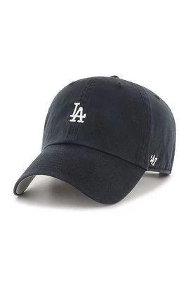 47 brand Czapka MLB Los Angeles Dodgers kolor czarny z aplikacją B-BSRNR12GWS-BKA