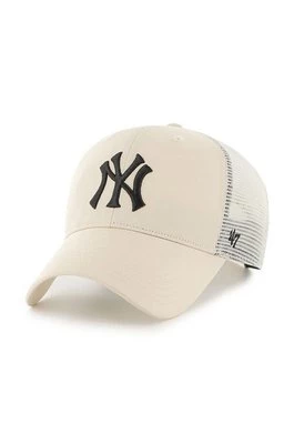 47 brand Czapka MLB New York Yankees kolor beżowy z aplikacją B-BRANS17CTP-NTB