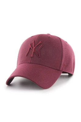47 brand Czapka MLB New York Yankees kolor brązowy z aplikacją