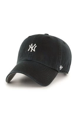 47 brand Czapka MLB New York Yankees kolor czarny z aplikacją B-BSRNR17GWS-BK