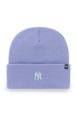 47brand czapka MLB New York Yankees kolor fioletowy