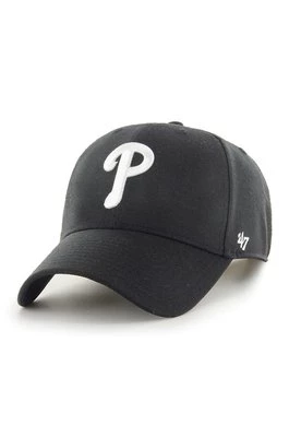 47 brand Czapka MLB Philadelphia Phillies kolor czarny z aplikacją
