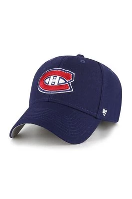 47 brand Czapka NHL Montreal Canadiens kolor granatowy z aplikacją H-MVP10WBV-LND