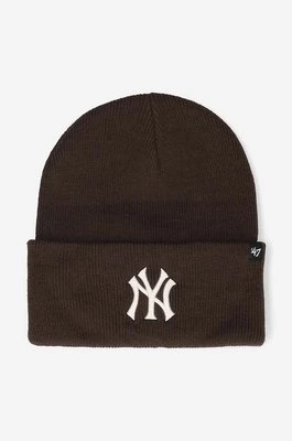 47 brand czapka New York Yankees Haymak kolor brązowy