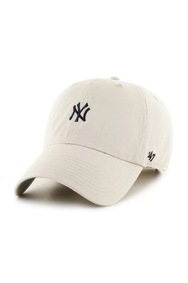 47brand Czapka MLB New York Yankees kolor biały z aplikacją B-BSRNR17GWS-NT