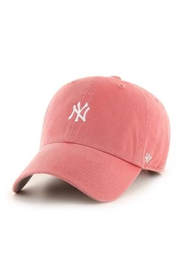 47brand czapka New York Yankees kolor różowy z aplikacją