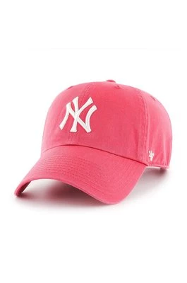 47brand czapka New York Yankees kolor różowy z aplikacją