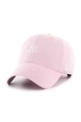 47 brand czapka New York Yankees kolor różowy z aplikacją