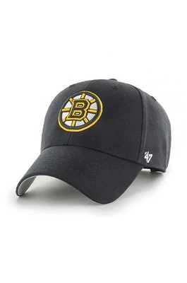 47 brand Czapka NHL Boston Bruins kolor czarny z aplikacją H-MVP01WBV-BK