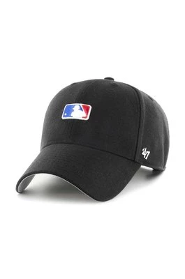 47 brand czapka z daszkiem bawełniana MLB Batter Man kolor czarny z aplikacją