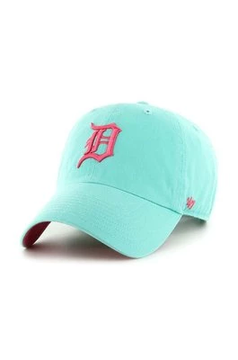 47 brand czapka z daszkiem bawełniana MLB Detroit Tigers kolor turkusowy z aplikacją