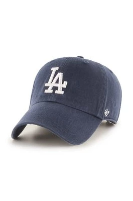 47 brand czapka z daszkiem bawełniana MLB Los Angeles Dodgers kolor granatowy z aplikacją