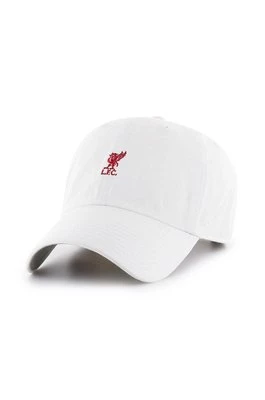 47 brand Czapka z daszkiem EPL Liverpool kolor biały z aplikacją