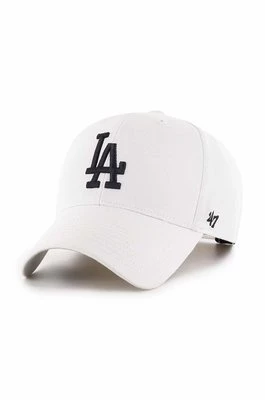 47 brand czapka z daszkiem MLB Los Angeles Dodgers kolor biały z aplikacją