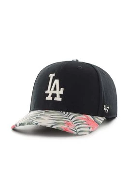 47 brand czapka z daszkiem MLB Los Angeles Dodgers kolor czarny z aplikacją
