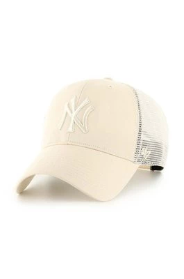 47 brand czapka z daszkiem MLB New York Yankees kolor beżowy z aplikacją B-BRANS17CTP-NT