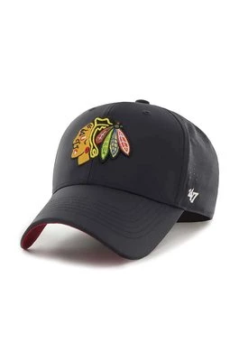 47 brand czapka z daszkiem NHL Chicago Blackhawks kolor czarny z aplikacją
