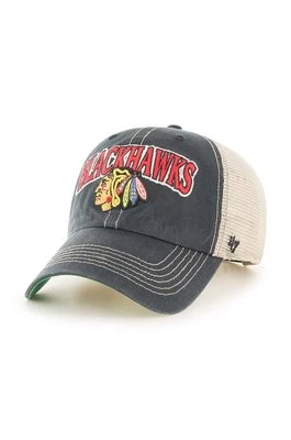 47 brand czapka z daszkiem NHL Chicago Blackhawks kolor niebieski z aplikacją H-TSCLA04LAP-VB