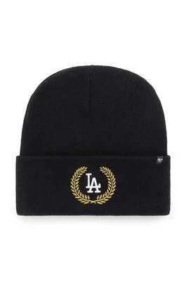 47 brand czapka z daszkiem z domieszką wełny MLB Los Angeles Dodgers kolor czarny
