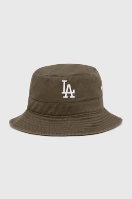 47brand kapelusz bawełniany MLB Los Angeles Dodgers kolor zielony bawełniany