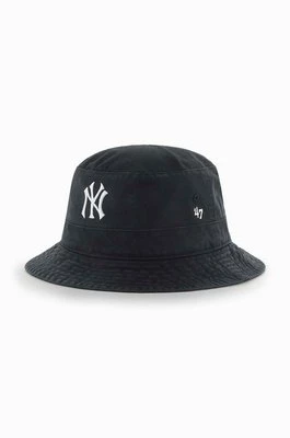 47brand kapelusz bawełniany New York Yankeees kolor czarny bawełniany