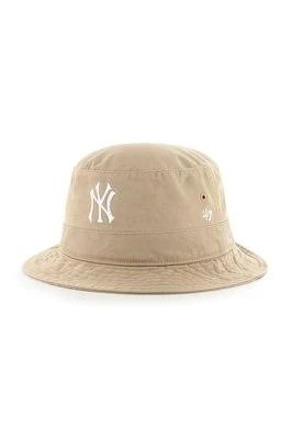 47 brand Kapelusz MLB New York Yankees kolor beżowy bawełniany
