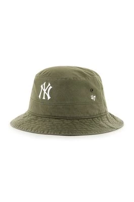 47 brand Kapelusz MLB New York Yankees kolor zielony bawełniany